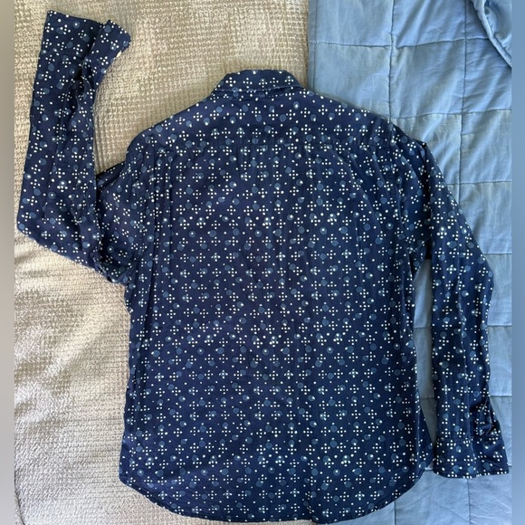 EUC Bonobos 👔 Slim Fit Navy Dot Button-Down Shirt (L) ⭐ 100% Cotton - Picture 5 of 9